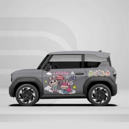 [HỎA TỐC] Sticker Tem Dán Decal Xe VF3 Mẫu Labubu In Hình Theo Yêu Cầu IB Shop Temxe.Net 3