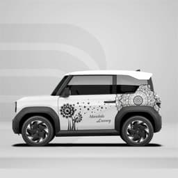 [HỎA TỐC] Decal Sticker Tem Dán Xe VF3 - Mandala Trang Trí 2 Bên - Ds Decal Chất Lượng Temxe.Net 3