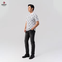 [ẨN] Quần Dài Nam GENVIET JEANS Vải Jeans Đơn Giản Trẻ Trung, Quần Bò Nam Dáng Cơ Bản Ống Bó Hiện Đại 8747 5