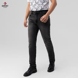 [ẨN] Quần Dài Nam GENVIET JEANS Vải Jeans Đơn Giản Trẻ Trung, Quần Bò Nam Dáng Cơ Bản Ống Bó Hiện Đại 8747 3