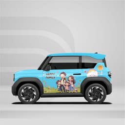 [HỎA TỐC] Sticker Tem Dán Decal Xe VF3 Hình Family In Hình Theo Yêu Cầu IB Shop Temxe.Net 5