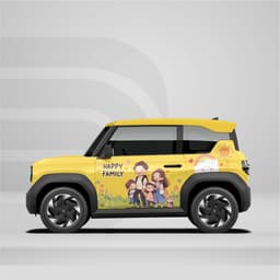 [HỎA TỐC] Sticker Tem Dán Decal Xe VF3 Hình Family In Hình Theo Yêu Cầu IB Shop Temxe.Net 2