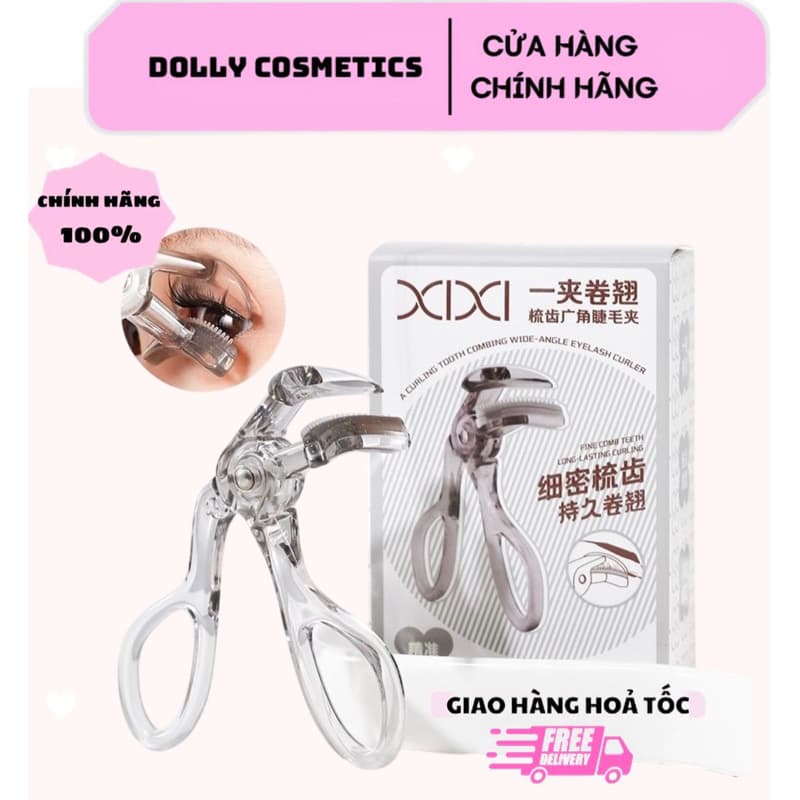 [Xixi] Kẹp Bấm Mi XIXI Dạng Lược Góc Rộng Uốn Cong Mi Tự Nhiên Giữ Lâu Kẹp Cong Mi GJ-156