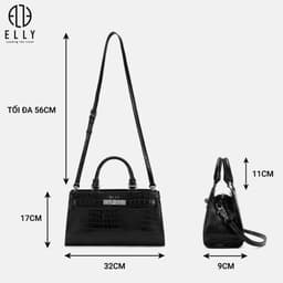 [Tặng hộp 20.10] Túi xách nữ ELLY EL330 là mẫu túi size trung mang phong cách thanh lịch và hiện đại 4