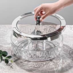 Khay đựng mứt tết PTLUXURY khay đựng bánh kẹo chia ngăn, thiết kế sang trọng, nắp kín chống bụi, chống bẩn 7