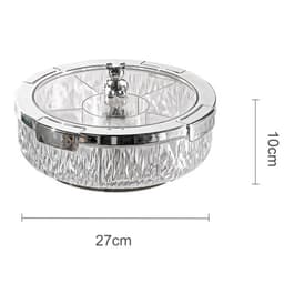 Khay đựng mứt tết PTLUXURY khay đựng bánh kẹo chia ngăn, thiết kế sang trọng, nắp kín chống bụi, chống bẩn 9