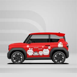 [HỎA TỐC] Tem dán xe VF3 - Decal Gia Đình - Trang Trí Ngoại Thất Đẹp Mắt Cao Cấp (2 bên) Temxe.Net 4