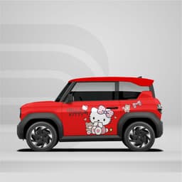 [HỎA TỐC] Sticker Tem Dán Decal Xe VF3 Mẫu Kitty cute In Hình Theo Yêu Cầu IB Shop Temxe.Net 3