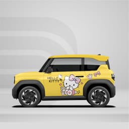 [HỎA TỐC] Sticker Tem Dán Decal Xe VF3 Mẫu Kitty cute In Hình Theo Yêu Cầu IB Shop Temxe.Net 1