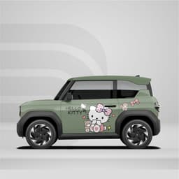 [HỎA TỐC] Sticker Tem Dán Decal Xe VF3 Mẫu Kitty cute In Hình Theo Yêu Cầu IB Shop Temxe.Net 5