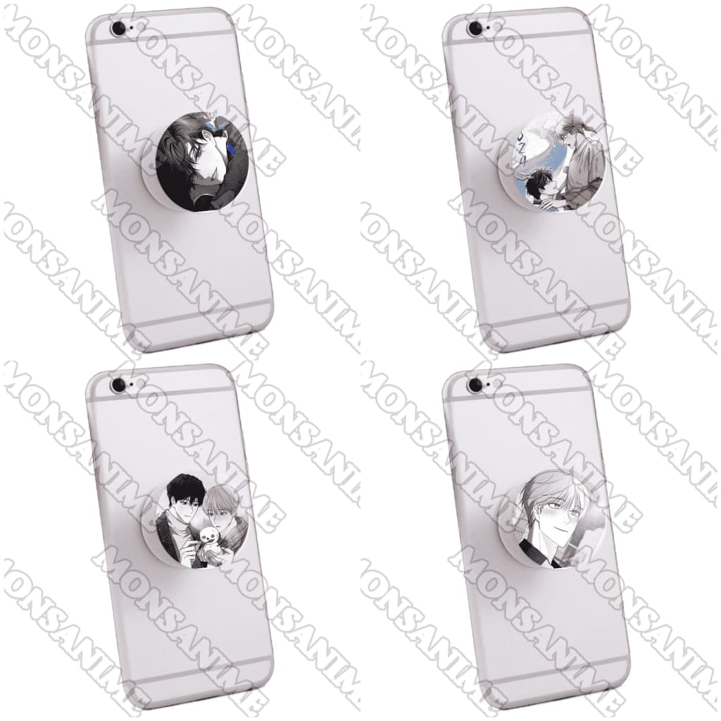Giá đỡ điện thoại pop socket NON ZERO SUM  in hình boylove manhwa chibi tiện lợi xinh xắn