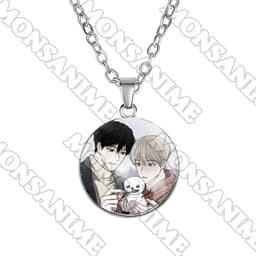 Vòng cổ NON ZERO SUM in hình boylove manhwa xinh xắn phụ kiện trang sức 4