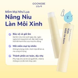 Son Dưỡng Cho Bé Làm Mềm Môi Khô Nẻ GOONGBE Kids Mild Lip Balm 3g 3