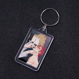 ( VUÔNG ) Móc khóa mica IN HÌNH HONEY TROUBLE anime chibi xinh xắn tiện lợi dễ thương 5