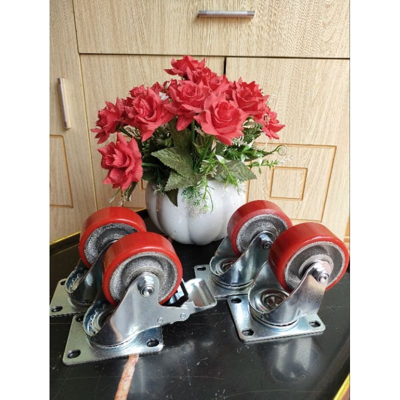 [KKTHN] Bánh Xe PU 100 Cực Bền Hàng Đẹp Loại 1