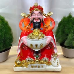 Bộ tượng thần tài Rồng Việt cao cấp màu đỏ, phù hợp cho gia chủ mệnh Hoả, Thổ. 2