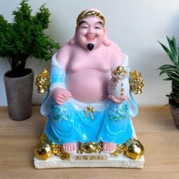 Bộ tượng thần tài đá RỒNG VIỆT, tượng tài địa đài loan cao cấp xanh biển cho gia chủ mệnh thuỷ, mộc 4
