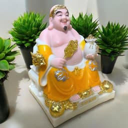 Bộ tượng thần tài đá RỒNG VIỆT, tượng tài địa đá đài loan cao cấp gấm vàng cho gia chủ mệnh hoả, thổ 5