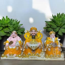 Bộ tượng thần tài đá RỒNG VIỆT, tượng tài địa đá đài loan cao cấp gấm vàng cho gia chủ mệnh hoả, thổ 7