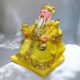 Bộ tượng Thần tài Phú Quý RỒNG VIỆT, tượng tài địa đá vàng thạch anh cao cấp cho mệnh thổ và kim 6