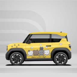 [HỎA TỐC] Sticker Tem Dán Decal Xe VF3 Mẫu Cute In Hình Theo Yêu Cầu IB Shop Temxe.Net 1