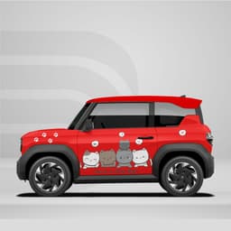 [HỎA TỐC] Sticker Tem Dán Decal Xe VF3 Mẫu Cute In Hình Theo Yêu Cầu IB Shop Temxe.Net 8