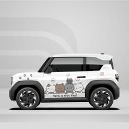 [HỎA TỐC] Sticker Tem Dán Decal Xe VF3 Mẫu Cute In Hình Theo Yêu Cầu IB Shop Temxe.Net 2