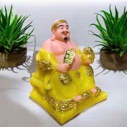 Bộ tượng Thần tài Phú Quý RỒNG VIỆT, tượng tài địa đá vàng thạch anh cao cấp cho mệnh thổ và kim 8