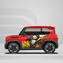 [HỎA TỐC] Sticker Tem Dán Decal Xe VF3 Mẫu Gấu Trúc Panda In Theo Yêu Cầu IB Shop Temxe.Net 8