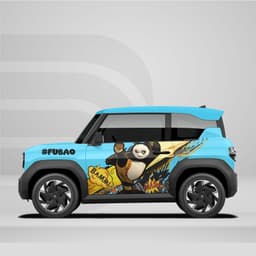 [HỎA TỐC] Sticker Tem Dán Decal Xe VF3 Mẫu Gấu Trúc Panda In Theo Yêu Cầu IB Shop Temxe.Net 5