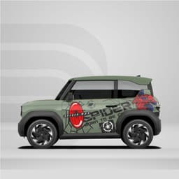 [HỎA TỐC] Sticker Tem Dán Decal Xe VF3 Spider Man In Hình Theo Yêu Cầu IB Shop Temxe.Net 4
