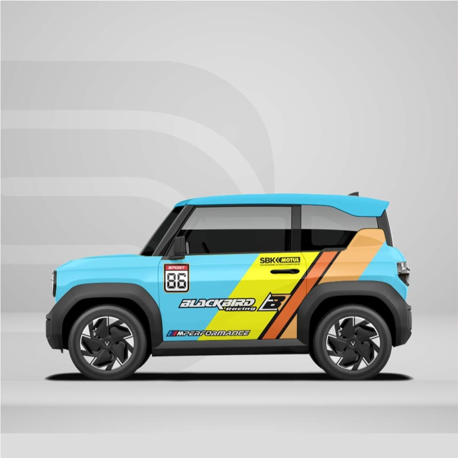 [HỎA TỐC] Sticker Tem Dán Decal Xe VF3 Mẫu Thể Thao 86 In Hình Theo Yêu Cầu IB Shop Temxe.Net