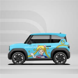 [HỎA TỐC] Sticker Tem Dán Decal Xe VF3  Hoạt Hình Cute In Hình Theo Yêu Cầu IB Shop Temxe.Net 5