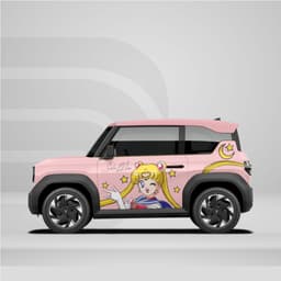 [HỎA TỐC] Sticker Tem Dán Decal Xe VF3  Hoạt Hình Cute In Hình Theo Yêu Cầu IB Shop Temxe.Net 4