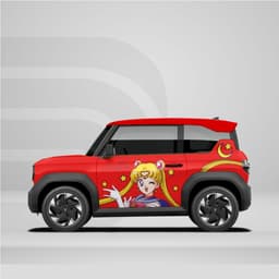 [HỎA TỐC] Sticker Tem Dán Decal Xe VF3  Hoạt Hình Cute In Hình Theo Yêu Cầu IB Shop Temxe.Net 8