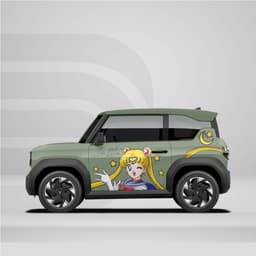 [HỎA TỐC] Sticker Tem Dán Decal Xe VF3  Hoạt Hình Cute In Hình Theo Yêu Cầu IB Shop Temxe.Net 6