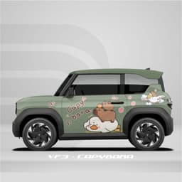 [HỎA TỐC] Sticker Tem Dán Decal Xe VF3 Mẫu Capybara  In Hình Theo Yêu Cầu IB Shop Temxe.Net 6