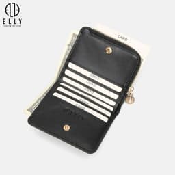 [Tặng hộp 20.10] Ví nữ cao cấp da thật ELLY EV88 ví cầm tay nhỏ gọn chính hãng 7