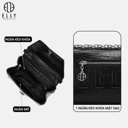 Túi xách nữ thời trang ELLY EL325 đeo chéo đeo vai da tổng hợp cao cấp chính hãng hot trend 5