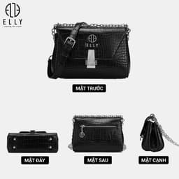 Túi xách nữ thời trang ELLY EL325 đeo chéo đeo vai da tổng hợp cao cấp chính hãng hot trend 4