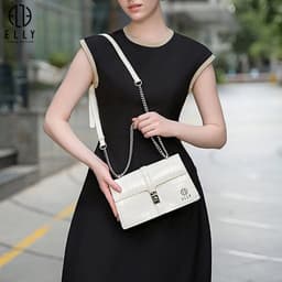 [Tặng hộp 20.10] Túi xách nữ thời trang ELLY EL323 đeo chéo đeo vai da tổng hợp cao cấp chính hãng 2