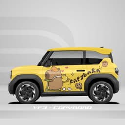 [HỎA TỐC] Sticker Tem Dán Decal Xe VF3 Hình Capybara  In Hình Theo Yêu Cầu IB Shop Temxe.Net 2