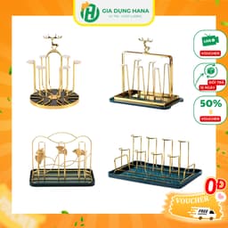 Khay Úp Cốc Hươu Vàng Kèm Bộ Hứng Nước Tiện Dụng Mẫu Mã Sang Trọng Hiện Đại 1