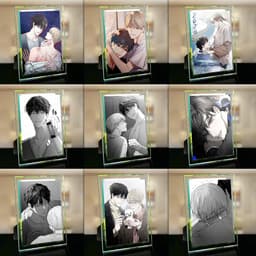 (Kèm ảnh) Khung kính in hình NON ZERO SUM BL quà tặng chibi trang trí để bàn 2 size 1