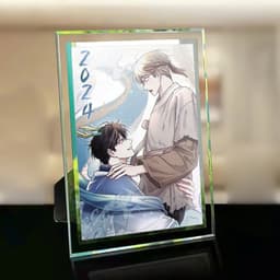 (Kèm ảnh) Khung kính in hình NON ZERO SUM BL quà tặng chibi trang trí để bàn 2 size 4