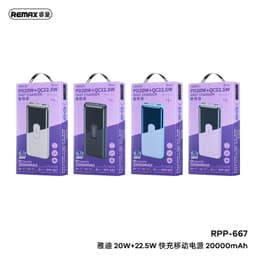 Pin Dự Phòng Sạc Nhanh 22.5W Remax RPP-667 20.000mah và Remax RPP-616 10.000mah 3