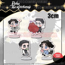 (mua 1 tặng 1) (3cm) Mô hình DEFINE THE RELATIONSHIP Định rõ mối quan hệ in hình tượng mica trang trí anime chibi 1