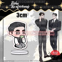 (mua 1 tặng 1) (3cm) Mô hình DEFINE THE RELATIONSHIP Định rõ mối quan hệ in hình tượng mica trang trí anime chibi 4