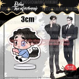 (mua 1 tặng 1) (3cm) Mô hình DEFINE THE RELATIONSHIP Định rõ mối quan hệ in hình tượng mica trang trí anime chibi 5