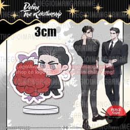 (mua 1 tặng 1) (3cm) Mô hình DEFINE THE RELATIONSHIP Định rõ mối quan hệ in hình tượng mica trang trí anime chibi 3